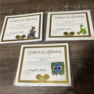 Disney Exclusive Pins Set Lot of 3 NWT